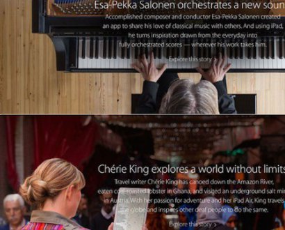 全新iPad Air广告：作曲和旅行的文艺范儿